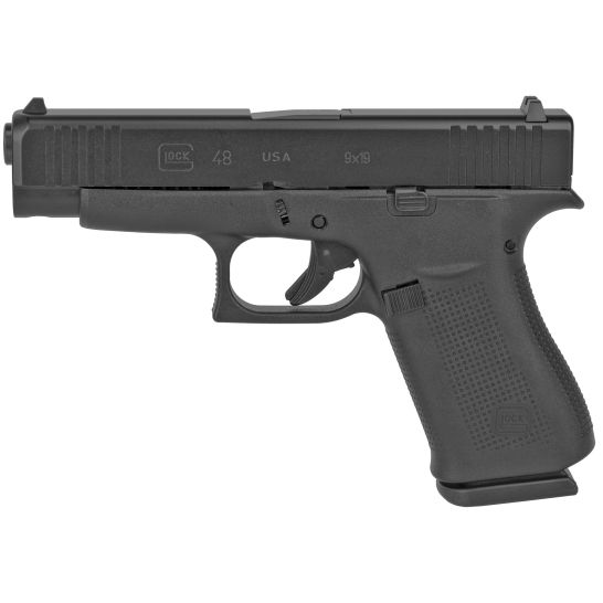 Glock 48 9mm Pistol, 4.17" Barrel, Fixed Sights, Black - G48US