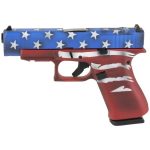 Glock 48 9mm Pistol, 4.17" Barrel, Fixed Sights, Red, Wht, Blu BW Flag - PA4850204FRMOSRWBBWF