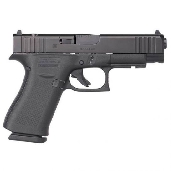 Glock 48 MOS FS 9mm Pistol, Black - UA4850201FRMOS