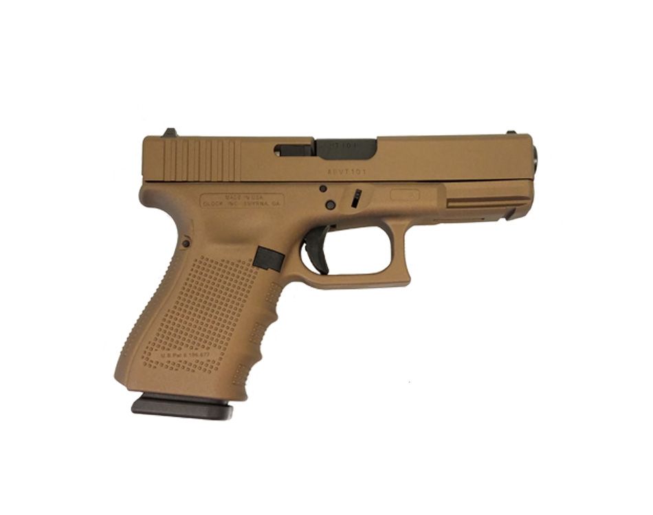 Glock 19 Gen 4 9mm Pistol (Burnt Bronze) UG1950203BB