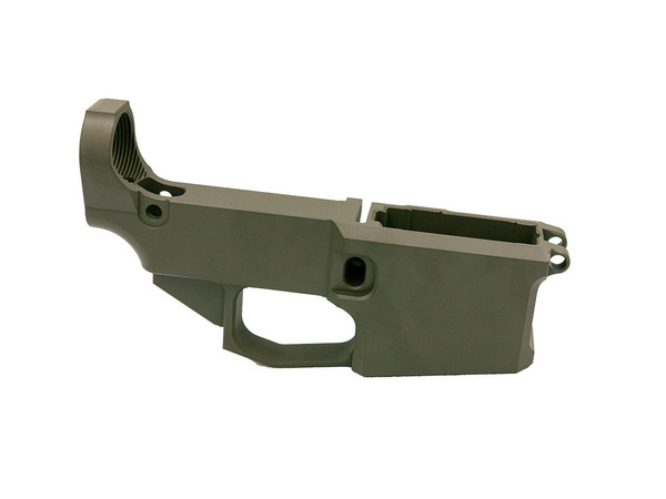 OD Green Cerakoted Billet AR-15 80% Lower Receiver - Image 2