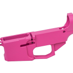 Pink Cerakoted Billet AR-15 80% Lower Receiver
