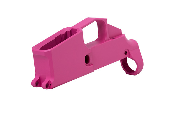 Pink Cerakoted Billet AR-15 80% Lower Receiver - Image 3