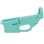 Robin's Egg Blue Cerakoted Billet AR-15 80% Lower Receiver