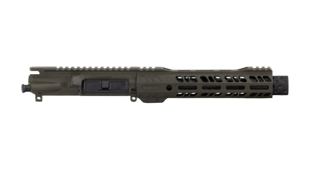 Grid Defense 7.5" 5.56 Flash Can Upper Receiver - OD Green