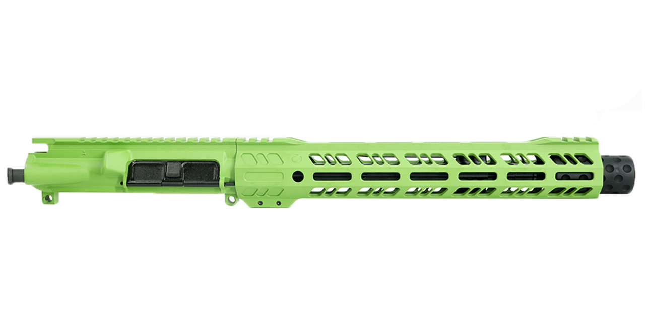 Grid Defense 10.5" 5.56 Flash Can Upper Receiver - Zombie Green
