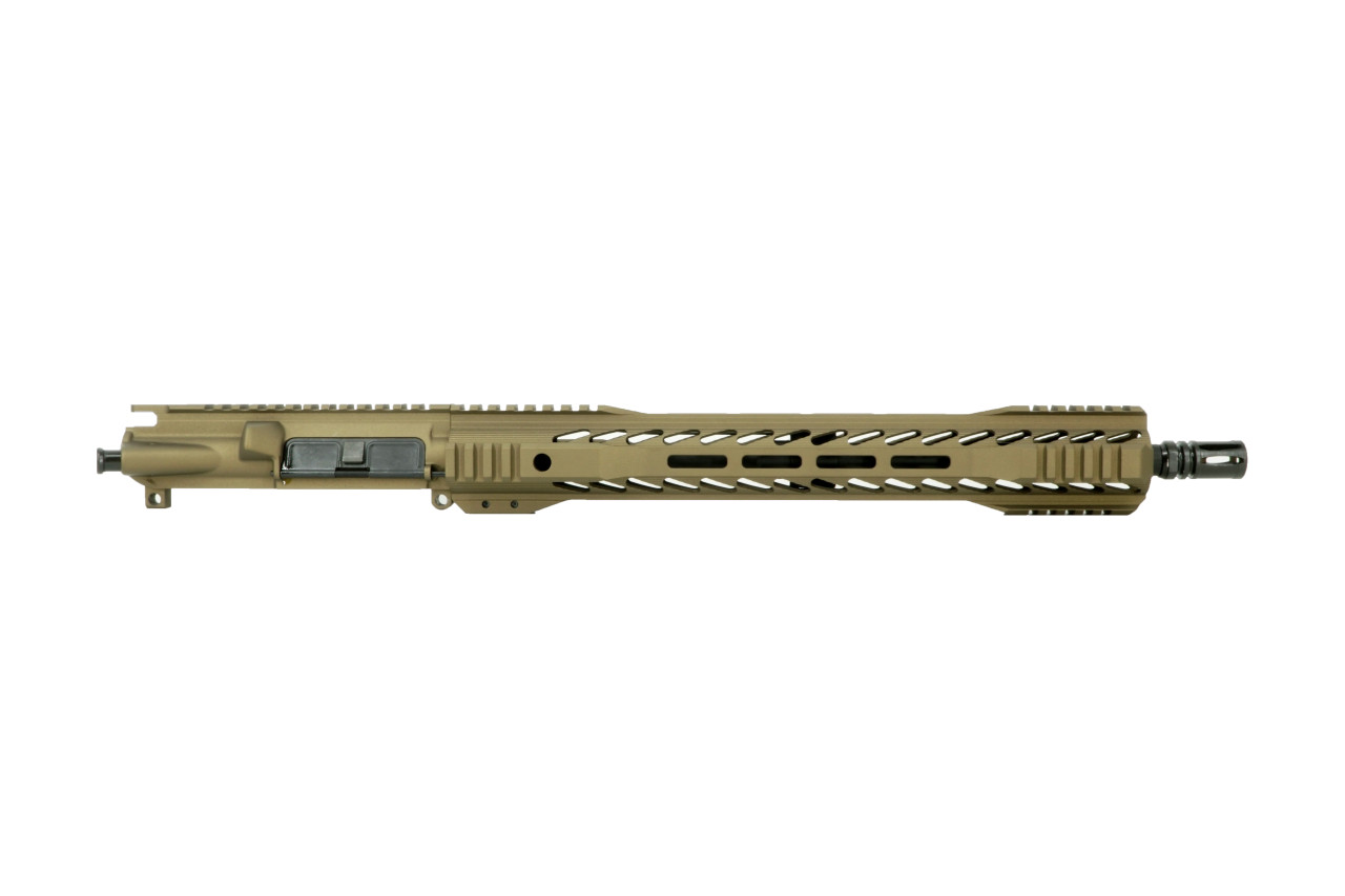ALWAYS ARMED 16" 5.56 NATO UPPER RECEIVER WITH 15" M-LOK QUAD RAIL - BURNT BRONZE