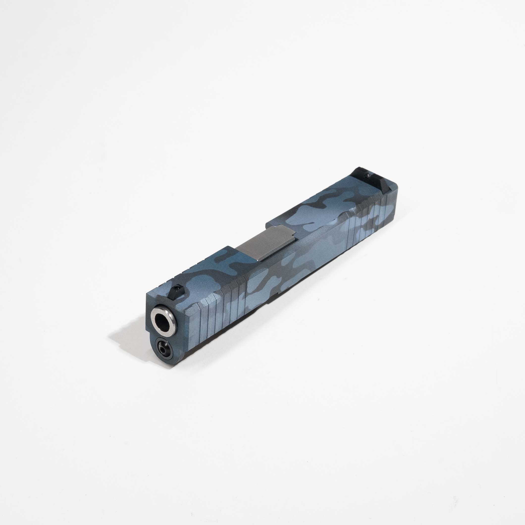 Blue Camo Ghost 19 9mm Complete Slide