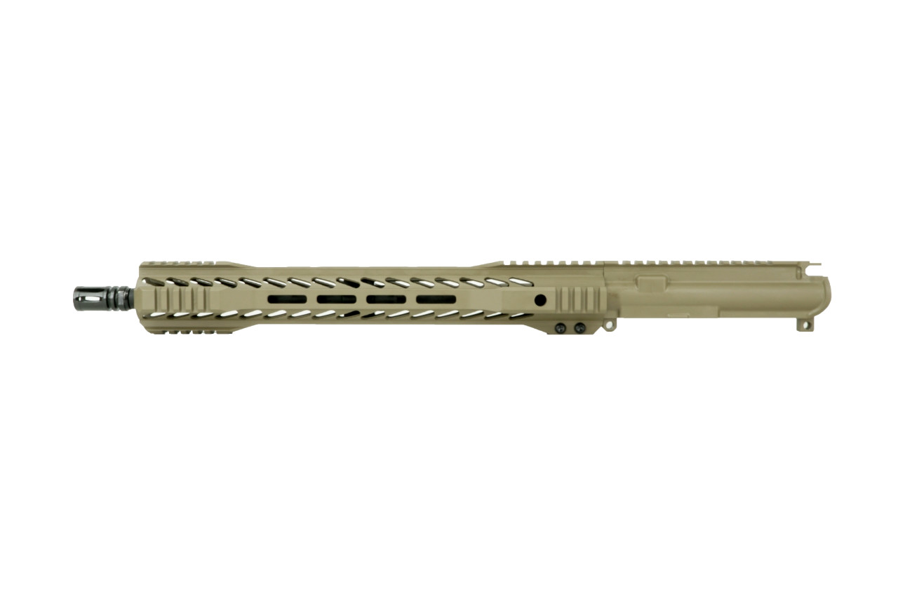 ALWAYS ARMED 16" 5.56 NATO UPPER RECEIVER WITH 15" M-LOK QUAD RAIL - FDE - Image 2