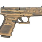 Glock 19 Gen 3 9mm Pistol Battleworn Bronze Distressed Flag UI1950204-BBBWFLAG