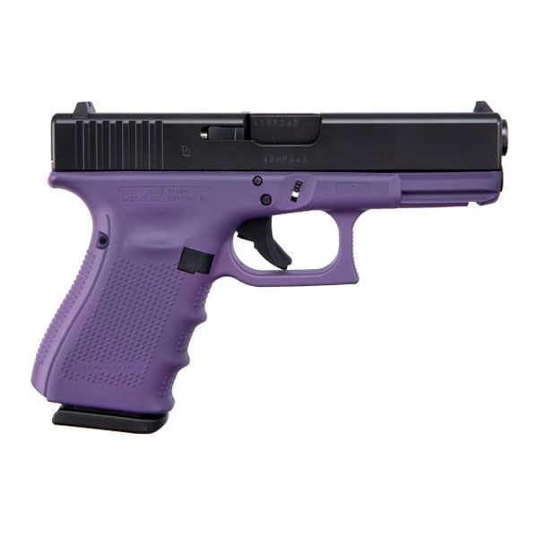 Glock 19 Gen 4 9mm Pistol Purple/Black - ACG-00857