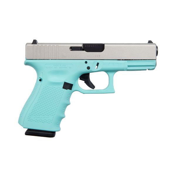 Glock 19 Gen 4 9mm Pistol Robins Egg Blue - ACG-00827