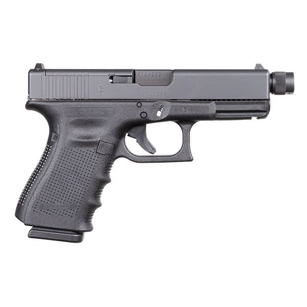 Glock 19 Gen 4 MOS Threaded Barrel 9mm Pistol Black - UG1950203MOSTB