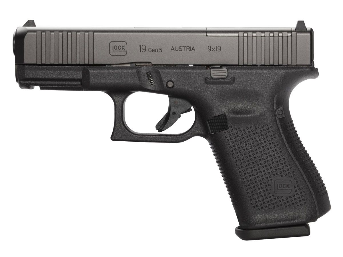 Glock 19 Gen 5 MOS FS 10 Round 9mm Pistol Black - PA195S201MOS