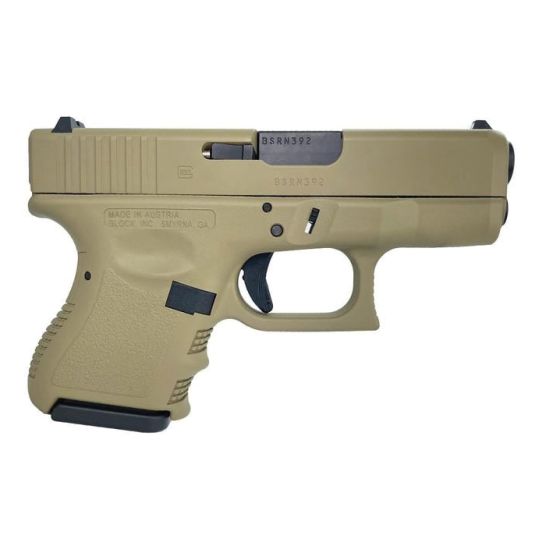 Glock G27 Gen 3 Custom FDE Subcompact .40 S&W 3.43" 9rds, Flat Dark Earth