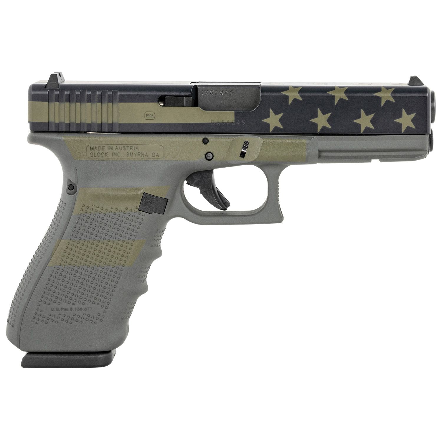 Glock 20 Gen 4 10mm Auto 4.61" 15+1rds Operator Flag Cerakote - PG2050204OP