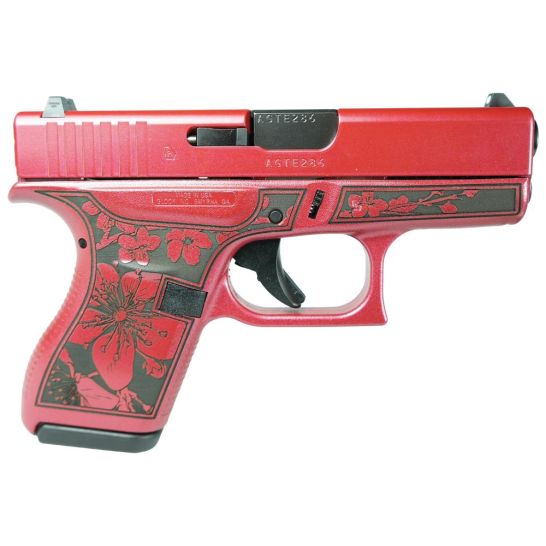 Glock G42 Custom Cherry Blossom Medusa Pink Subcompact .380 ACP 3.25" 6rds, Medusa Pink