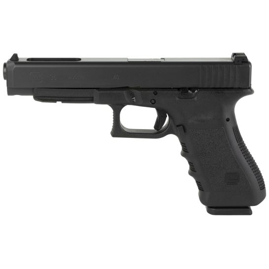 Glock 35 M.O.S. .40 S&W Pistol, 5.31" Barrel, Fixed Sights, Black - PA353S103MOS
