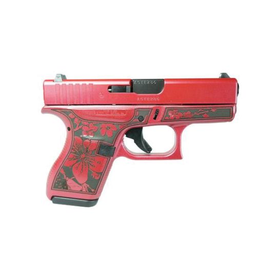 Glock G42 Gen 4 Custom Cherry Blossom Medusa Pink Subcompact .380 ACP 3.25" 6rds, Medusa Pink
