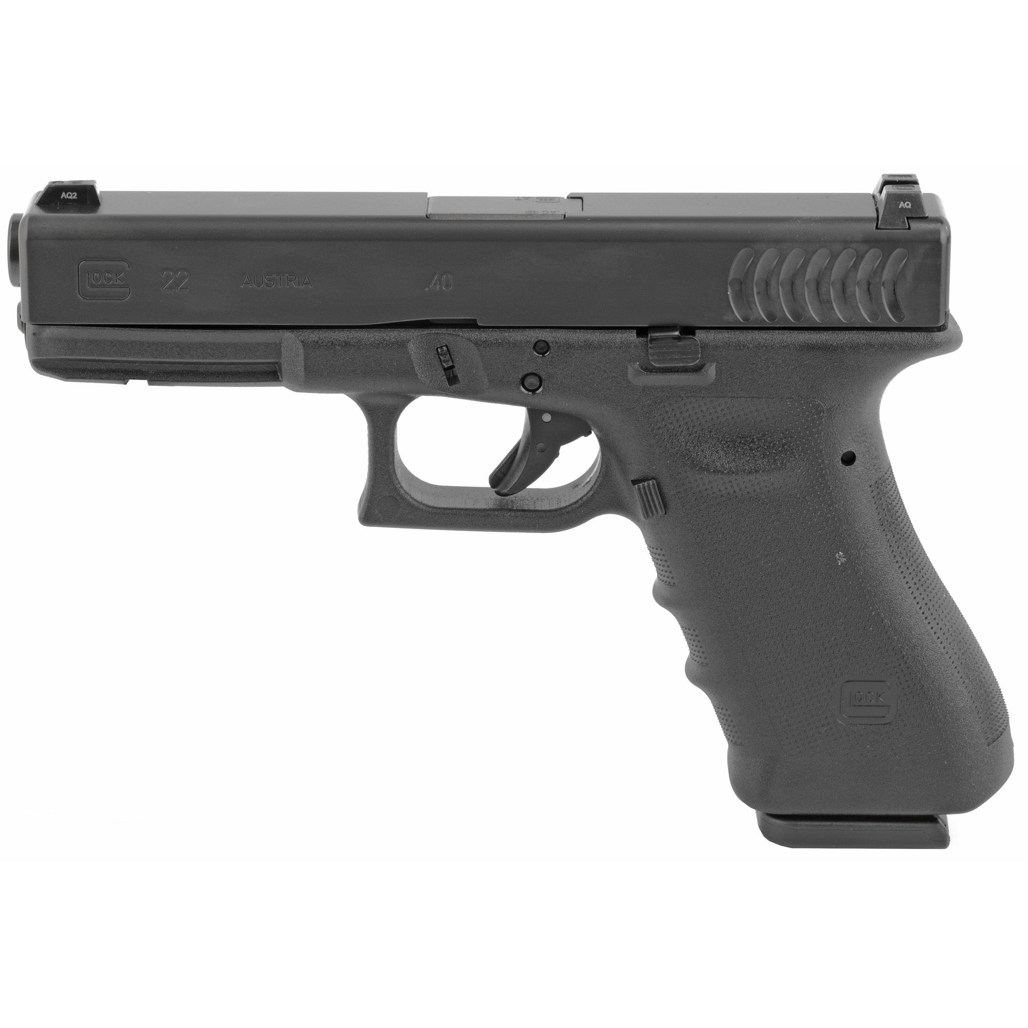 Glock 22 .40 S&W Pistol 4.49" Barrel Glock Night Sights Black - G2210RTFAUT