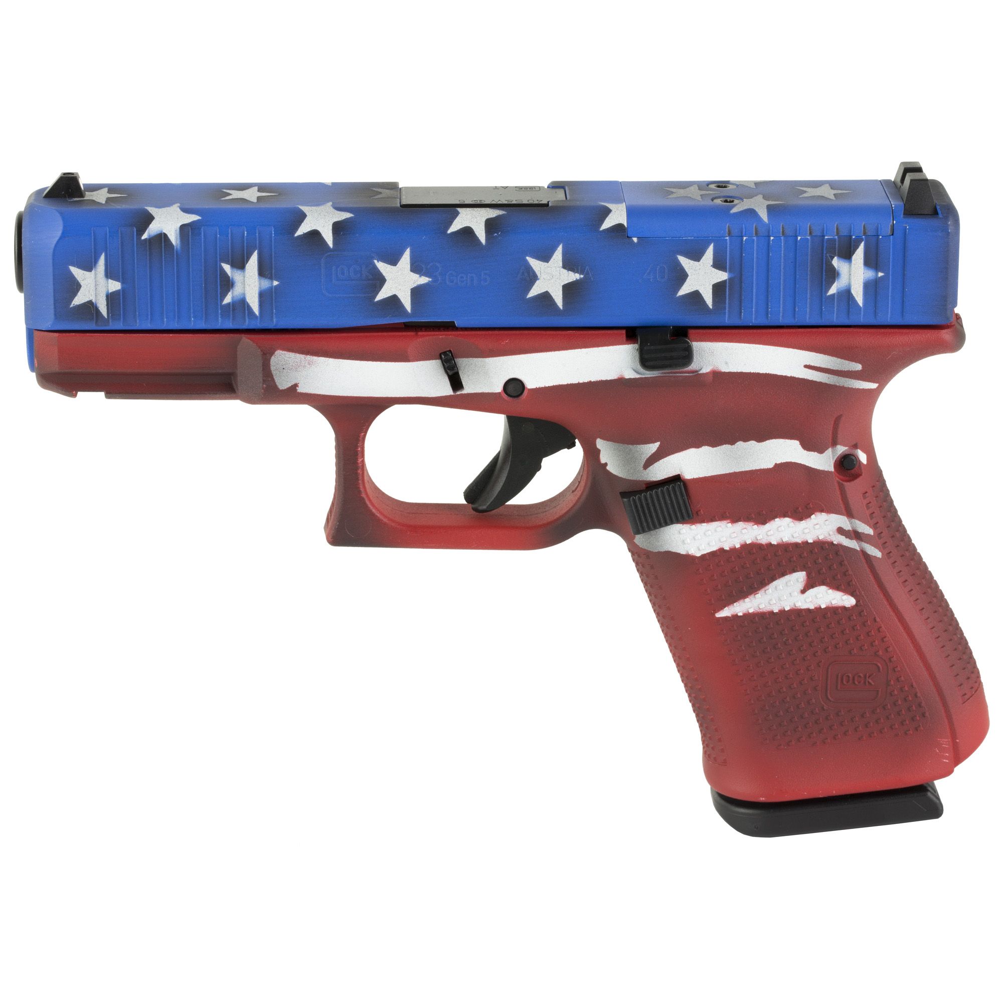 Glock 23 M.O.S. .40 S&W Pistol 4.02" Barrel Red White Blue - PA235S204MOSRWBBWFL