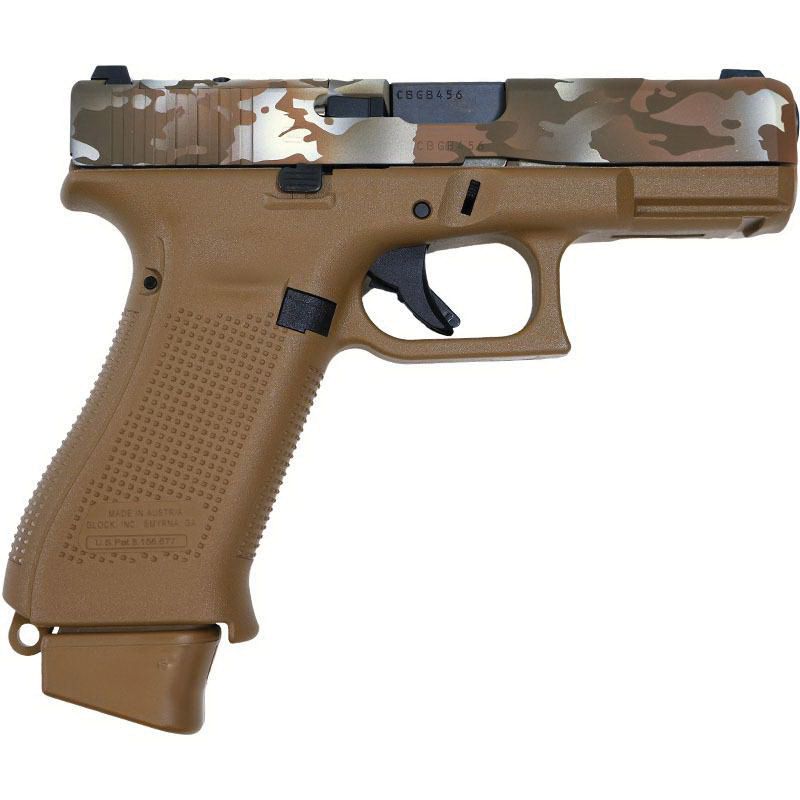 Glock G19X Gen 5 Brown Multicam Compact 9mm 4.02" 17/19rds Brown