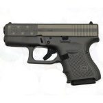 Glock 26 Gen4 9mm Pistol, Grey American Flag Cerakote - PG2650201GRYFLG